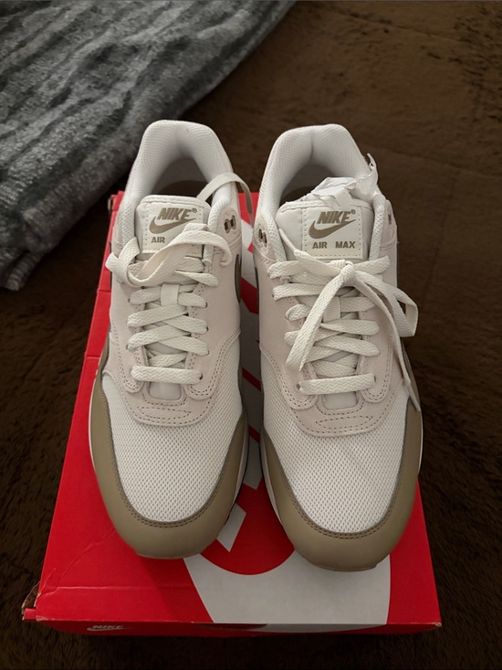 Nike Other - Nike White and Taupe Nike Air Max I ESS Sneakers
